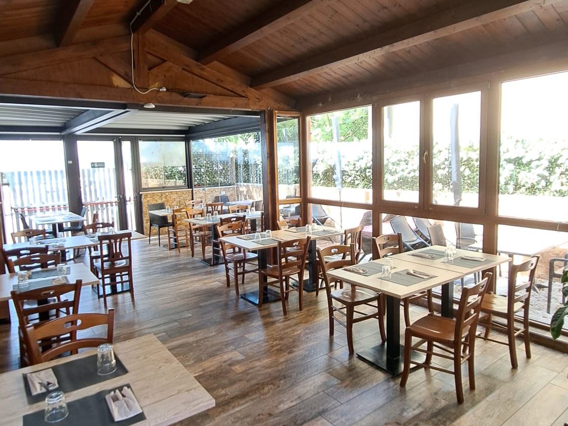 La sala vista dalla veranda